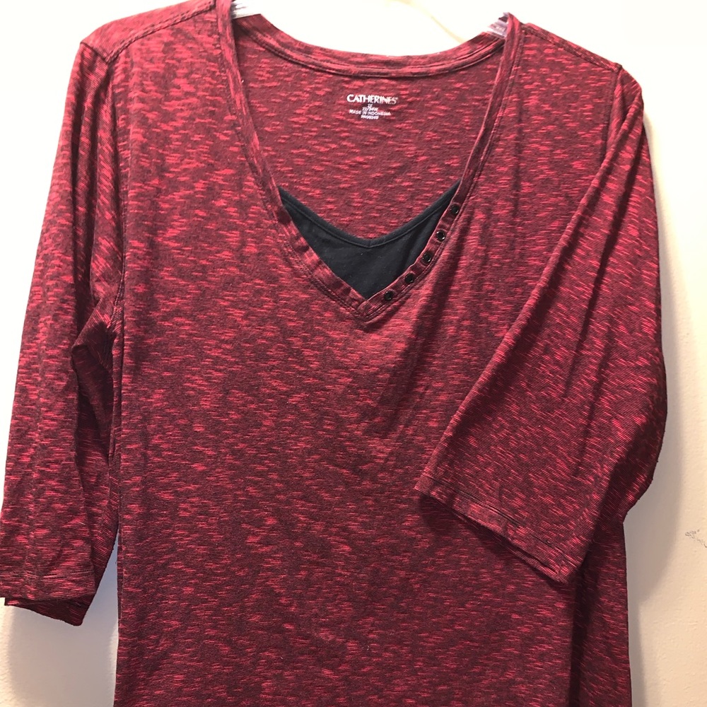 Catherine’s 2x 22/24 3/4 Sleeve Knit Top